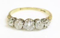 Lot 344 - A graduated five stone diamond ring