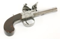Lot 198 - A flintlock pocket pistol