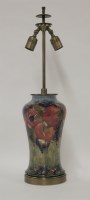 Lot 120 - A Moorcroft 'Pomegranate' table lamp