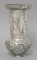 Lot 182 - A Tudric pewter vase