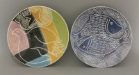 Lot 104 - Two studio pottery bowls