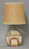 Lot 136 - A Troika pottery lamp base