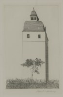 Lot 213 - David Hockney OM CH RA (b.1937)  FW
'THE BELL TOWER'
Etching