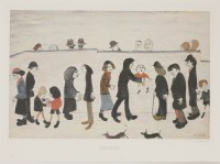 Lot 234 - Laurence Stephen Lowry RA (1887-1996)
'MAN HOLDING CHILD'
Limited edition colour print