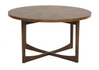 Lot 713 - A rosewood circular coffee table