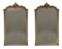 Lot 523 - A pair of pier mirrors