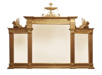 Lot 12 - A Regency gilt overmantel mirror