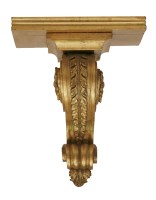 Lot 16 - A carved and giltwood wall bracket