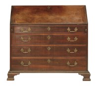 Lot 27 - A George III padouk wood bureau