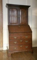 Lot 42 - A George III mahogany bureau cabinet