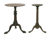 Lot 46 - Two George III mahogany tripod tables