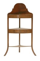 Lot 59 - A George III mahogany corner washstand