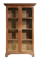 Lot 63 - A George III mahogany two-door bookcase