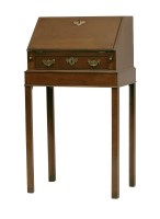 Lot 85 - A George III mahogany bureau on stand