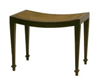 Lot 100 - A Sheraton-style mahogany stool