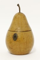 Lot 112 - A fruitwood tea caddy