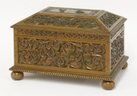 Lot 133 - An Indonesian satinwood box