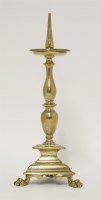 Lot 139 - A Dutch pricket candlestick