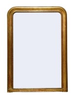 Lot 147 - A Victorian gilt overmantel mirror