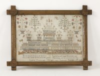 Lot 149 - An early Victorian needlework sampler