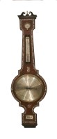 Lot 156 - A Victorian rosewood wheel barometer