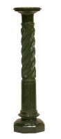 Lot 159 - A late Victorian green marble column