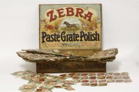 Lot 166 - A 'Zebra Paste Grate Polish' box