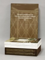 Lot 195 - THOMAS CHIPPENDALE:
1.  Thomas Chippendale’s The Gentleman and Cabinet Maker’s Directory 1754.  A facsimile of the original No.56/84 Subscriber’s edition.