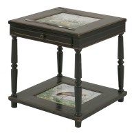 Lot 396 - A French ebonised and gilt metal mounted table