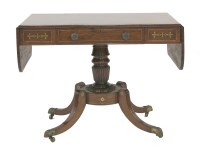 Lot 364 - A Regency inlaid rosewood sofa table