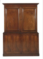 Lot 386 - A mahogany collector's cabinet