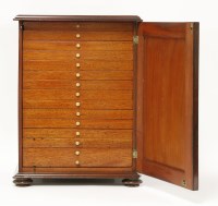 Lot 362 - A mahogany collector's cabinet