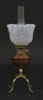 Lot 292 - A Benson brass and copper oil lamp