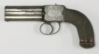 Lot 132 - A Reilly's improved turn-over pistol