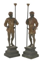 Lot 62 - A pair of cast figures