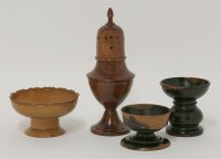 Lot 92 - Four turned treen items