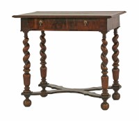 Lot 337 - A William & Mary oyster veneered laburnum side table