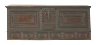 Lot 342 - A Dutch colonial hardwood chest