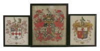 Lot 42 - A hand-painted coat of arms
