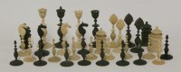 Lot 46 - A Vizagapatam chess set