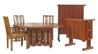 Lot 351 - An exceptional inlaid burrwood dining room suite