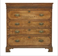 Lot 361 - An elm chest