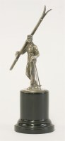 Lot 63 - A WMF silver-plated figure of a skier
