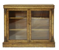 Lot 333 - A Victorian walnut two-door cabinet