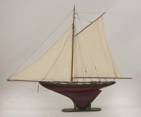 Lot 28 - A late Victorian model racing yacht