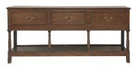 Lot 1376 - An oak dresser base