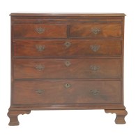 Lot 1368 - A George III mahogany bachelor's chest