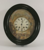 Lot 1243 - An unusual 19th century Continental wall clock