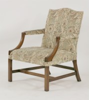 Lot 1357 - A Georgian style mahogany 'Gainsborough' chair