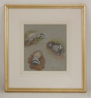 Lot 1288 - Eric Meade-King (b.1911)
BADGER STUDIES
Signed and dated 1980 l.r.